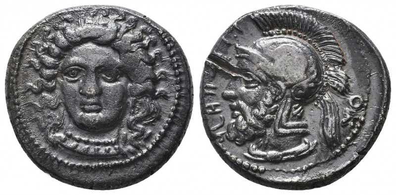 Cilicia, Satraps. Pharnabazos AR Stater. Tarsos, circa 380-379 BC. Head of Areth...