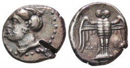 Sinope , Paphlagonia. AR Drachm , c. 410-350 BC.
Condition: Very Fine

Weight: 5.7 gr
Diameter: 17 mm