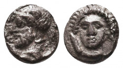 Greek AR Silver Obol, Ca. 350-300 BC. 
Condition: Very Fine

Weight: 0.7 gr
Diameter: 8 mm
