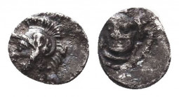 Greek AR Silver Obol, Ca. 350-300 BC. 
Condition: Very Fine

Weight: 0.1 gr
Diameter: 5 mm