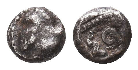 Greek AR Silver Obol, Ca. 350-300 BC. 
Condition: Very Fine

Weight: 0.3 gr
...