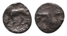 Greek AR Silver Obol, Ca. 350-300 BC. 
Condition: Very Fine

Weight: 0.3 gr
Diameter: 7 mm