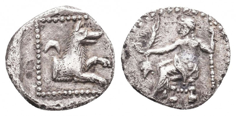 Greek AR Silver Obol, Ca. 350-300 BC. 
Condition: Very Fine

Weight: 0.7 gr
...