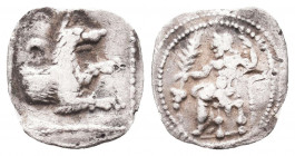 Greek AR Silver Obol, Ca. 350-300 BC. 
Condition: Very Fine

Weight: 0.5 gr
Diameter: 12 mm