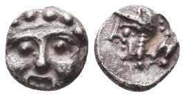 Greek AR Silver Obol, Ca. 350-300 BC. 
Condition: Very Fine

Weight: 0.8 gr
Diameter: 9 mm