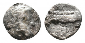 Greek AR Silver Obol, Ca. 350-300 BC. 
Condition: Very Fine

Weight: 0.7 gr
Diameter: 8 mm