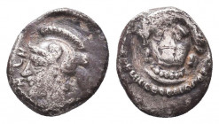 Greek AR Silver Obol, Ca. 350-300 BC. 
Condition: Very Fine

Weight: 0.8 gr
Diameter: 8 mm