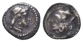 Greek AR Silver Obol, Ca. 350-300 BC. 
Condition: Very Fine

Weight: 0.7 gr
Diameter: 10 mm
