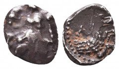 Greek AR Silver Obol, Ca. 350-300 BC. 
Condition: Very Fine

Weight: 0.5 gr
Diameter: 9 mm