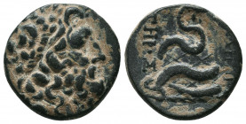Mysia, Pergamon. Ca. 200-113 B.C. AE
Condition: Very Fine

Weight: 6.4 gr
Diameter: 18 mm