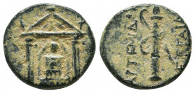 Pamphylia, Perge. Ca. 50-30 B.C. AE
Condition: Very Fine

Weight: 3.7 gr
Diameter: 15 mm