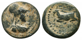 CILICIA Aigai After 164 BC. Æ 
Condition: Very Fine

Weight: 2.9 gr
Diameter: 15 mm