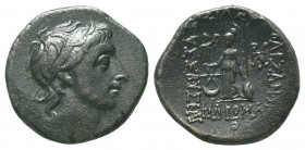 KINGS of CAPPADOCIA. Ariobarzanes III Eusebes Philoromaios. 52-42 BC. AR Drachm
Condition: Very Fine

Weight: 3.9 gr
Diameter: 16 mm