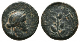 SELEUKID KINGDOM. Ae. (162-150 BC). 
Condition: Very Fine

Weight: 3.4 gr
Diameter: 15 mm
