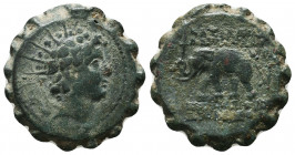 SELEUKID KINGS of SYRIA. 2nd to 1st Century BC. Ae.
Condition: Very Fine

Weight: 7.5 gr
Diameter: 22 mm