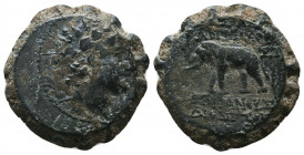 SELEUKID KINGS of SYRIA. 2nd to 1st Century BC. Ae.
Condition: Very Fine

Weight: 8.6 gr
Diameter: 22 mm