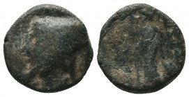 KINGS OF CAPPADOCIA. Ariarathes IV, circa 220-163 BC. AE 
Condition: Very Fine

Weight: 4.3 gr
Diameter: 15 mm