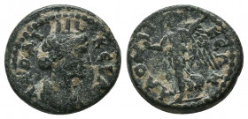 Pseudo-autonomous issue. 3rd Century AD. Æ
Condition: Very Fine

Weight: 3.0 gr
Diameter: 14 mm