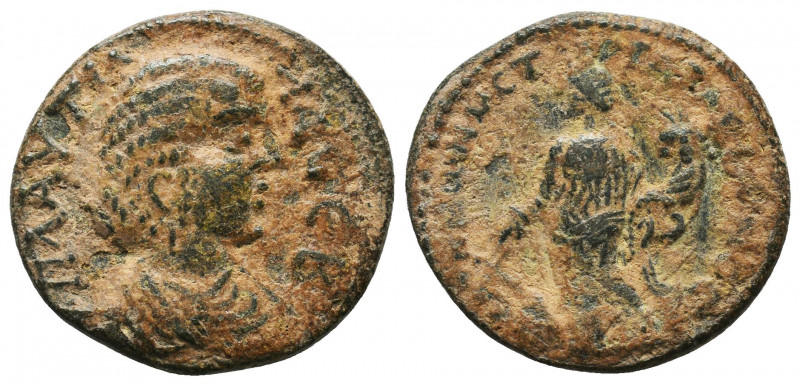 PHRYGIA. Peltae. Plautilla , Augusta, 202-205. Assarion , Tat. Arionos, stratego...