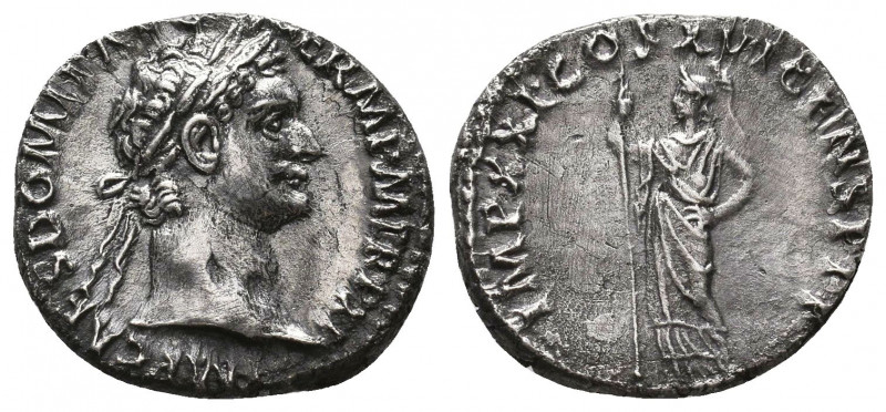 Domitian as Caesar AD 69-81. 76 AD. Rome Denarius AR
Condition: Very Fine

We...