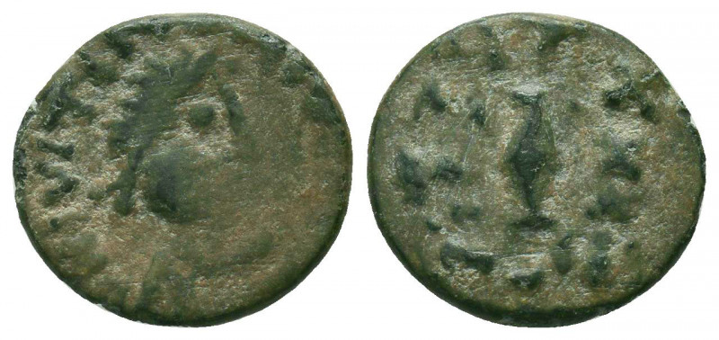 Justin I (518-527), AE
Condition: Very Fine

Weight: 2.0 gr
Diameter: 14 mm