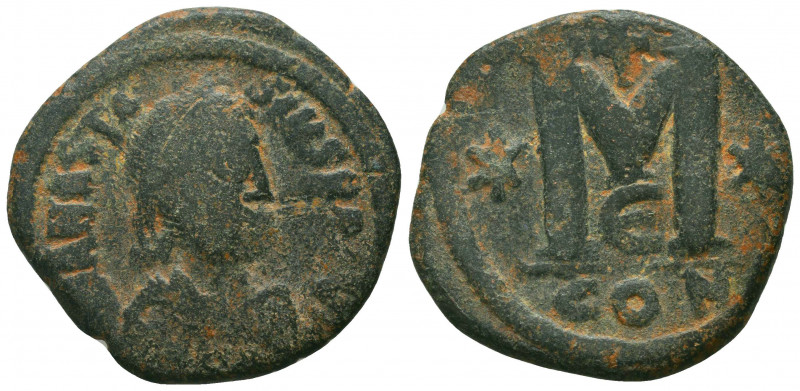 ANASTASIUS I, (491-518 A.D.), AE Follis
Condition: Very Fine

Weight: 16.0 gr...