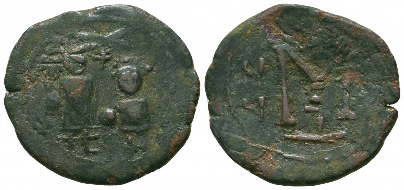 Byzantine coins Ae,
Condition: Very Fine

Weight: 9.5 gr
Diameter: 32 mm