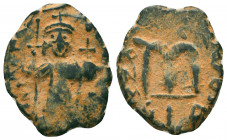 Arab - Byzantine and cut Coins Ae, 7th - 13th Centuries
Condition: Very Fine

Weight: 3.6 gr
Diameter: 22 mm