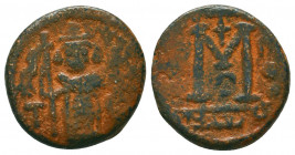 Arab - Byzantine and cut Coins Ae, 7th - 13th Centuries
Condition: Very Fine

Weight: 4.1 gr
Diameter: 18 mm