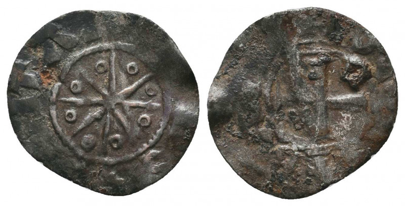 Crusader States, AR Denier. AD 1163-1201.
Condition: Very Fine

Weight: 0.4 g...