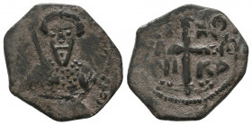 CRUSADERS. Tancred, Regent 1101-03, 1104-12 AE Follis
Condition: Very Fine

Weight: 3.6 gr
Diameter: 21 mm
