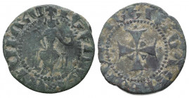 Cilician Armenia, Levon IV (1320-1342). Æ Pogh 
Condition: Very Fine

Weight: 2.6 gr
Diameter: 20 mm
