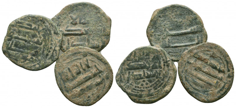 Islamic Bronze Coins, Ae, Lot
Condition: Very Fine

Weight: lot gr
Diameter:...