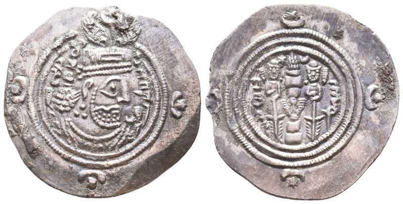 SASANIDS. 590-628, AR 
Condition: Very Fine

Weight: 3.9 gr
Diameter: 26 mm