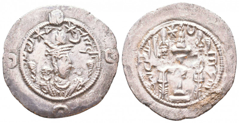 SASANIDS. 590-628, AR 
Condition: Very Fine

Weight: 4.0 gr
Diameter: 23 mm