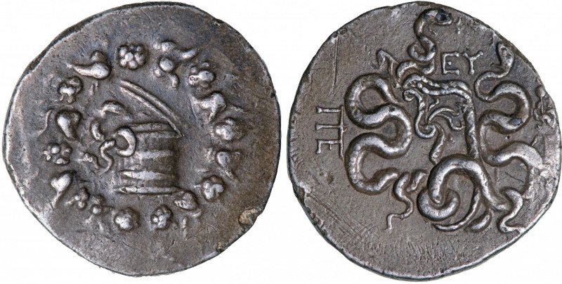 ANCIENT GREECE
Mysia. Pergamon. Cistophorus. 166-167 BC, Silver, 11.90 g.
 Cis...