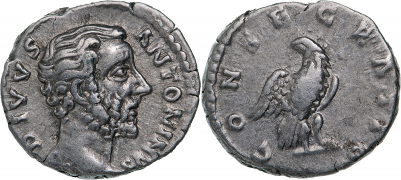 ROMAN EMPIRE
Divus Antoninus Pius (161-180 AD), AR Denarius (3.12g), struck und...