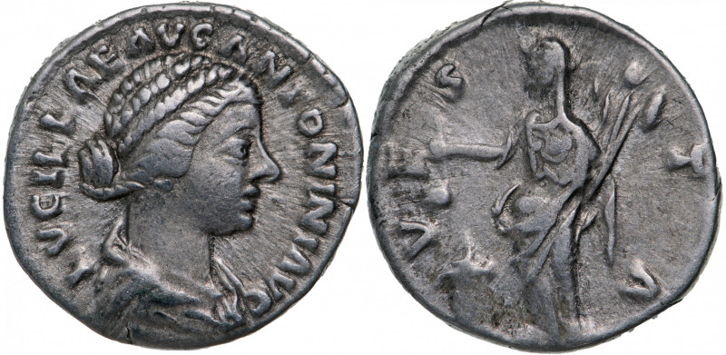 ROMAN EMPIRE
Lucilla (163-181 AD), AR Denarius (3.23g), Rome
LVCILLAE AVG ANTO...