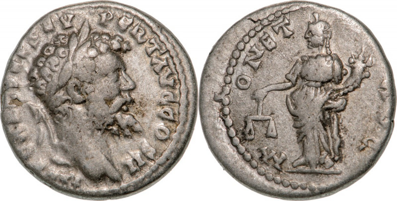 ROMAN EMPIRE
Septimius Severus (193-211), AR Denarius (3,4g) struck 194-195AD, ...
