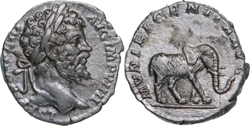ROMAN EMPIRE
Septimius Severus (193-211 AD), AR Denarius (2.87g), struck 197 AD...