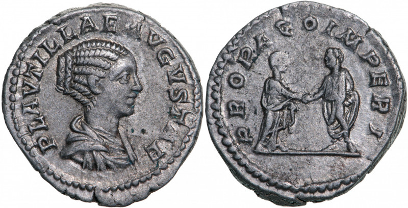 ROMAN EMPIRE
Plautilla (202-205 AD), AR Denarius (3.28g), Rome
PLAVTILLAE AVGV...