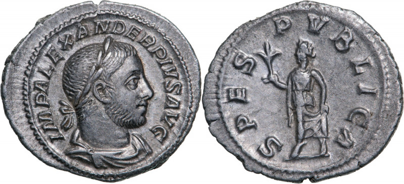 ROMAN EMPIRE
Severus Alexander (222-235 AD), AR Denarius (2.54g), Rome
 IMP AL...