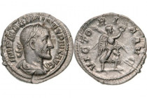 ROMAN EMPIRE
Maximinus I. Thrax (235-238AD), AR Denarius (2,4g), Rome 
IMP MAXIMINVS PIVS AVG laureate, draped and cuirassed bust right / VICTORIA A...