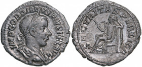 ROMAN EMPIRE
Gordian III. (238 -244 AD), AR Denarius (2.8g), struck 241 AD, Rome
IMP GORDIANVS PIVS FEL AVG, laureate and draped bust right / SECVRI...