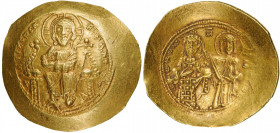 BYZANTINE EMPIRE
Constantine X Ducas (1059-1067), Gold Nomisma (4.34 g) scyphate, Constantinople. 
Christ seated facing on throne wearing nimbus cr....