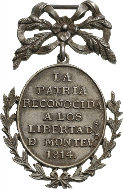 ARGENTINA
Medal for Toma de Montevideo, instituted in 1814
Breast Badge, 50x34...