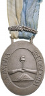ARGENTINA
Medal for the Battle of Montevideo, instituted in 1814
Breast Badge, 39x33 mm, Silver, original suspension device, ribbon with silver orna...