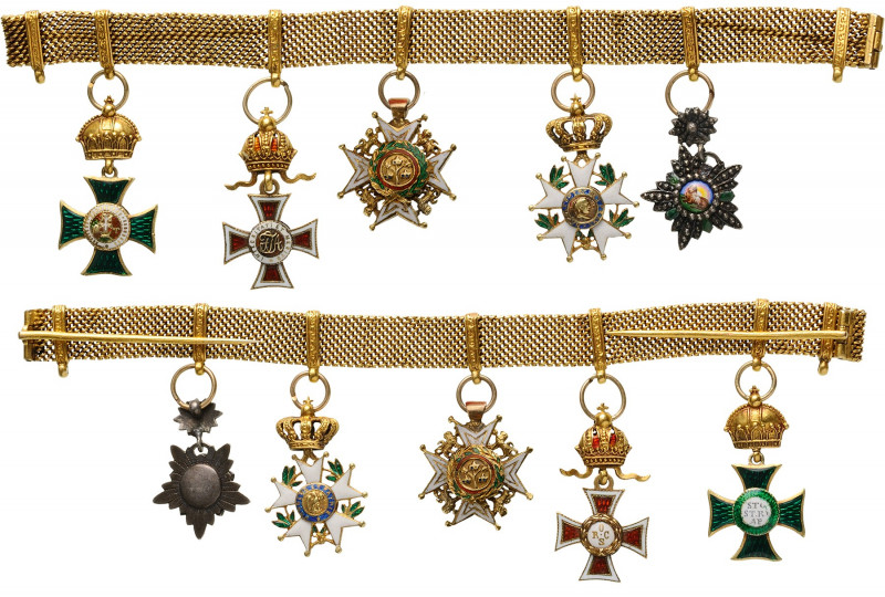 AUSTRIA
An important miniature Chain 
Royal Hungarian Order of St. Stephen: an...