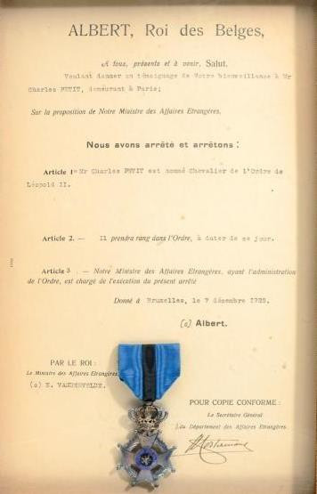 BELGIUM
ORDER OF LEOPOLD II
Knight`s Cross, 2nd Type, 5th Class and original D...