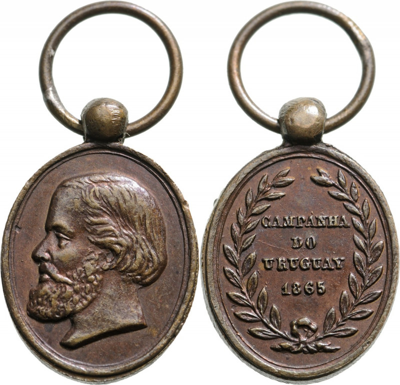 BRAZIL
Uruguay Campaign Medal for the troops, instituted in 1864
Breast Badge,...